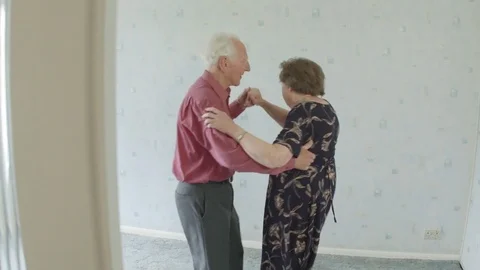 Active Senior Caucasian couple dancing Stock Footage 75283664