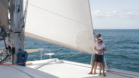 An active senior couple sailing 38 Stock Footage 99335627