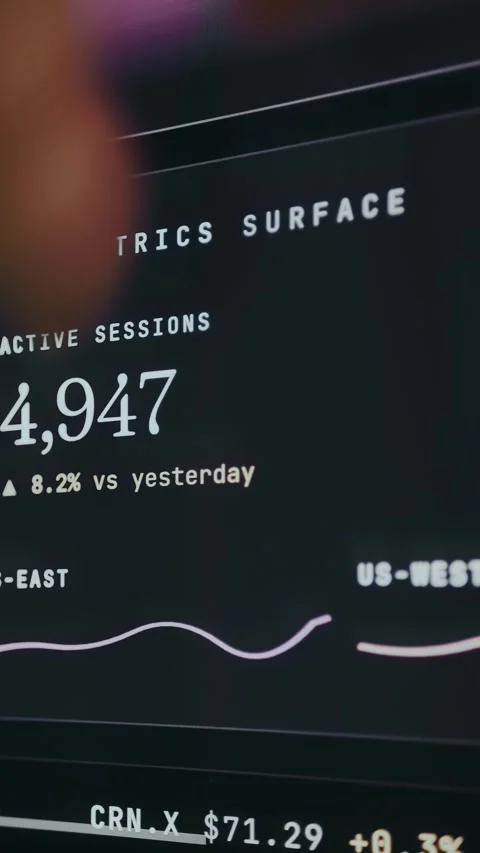 Active Session, number of active user sessions Stock Footage 334437555