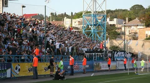 Active support of the fans. Stock Footage 11022971