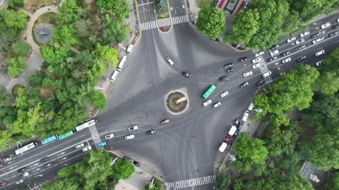 Active traffic intersection 2 Stock Footage 335839433