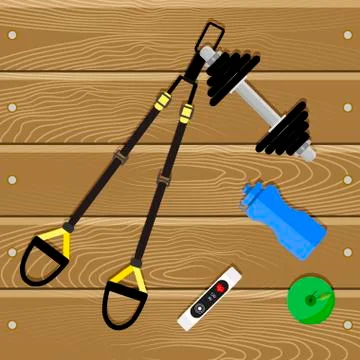 Active training with suspension Stock Illustration