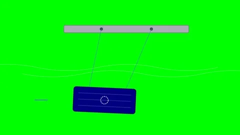 Active Tuned Mass Damper Pendular Suspension Unit Steel and Navy Motion Graph Stock Footage 346674435
