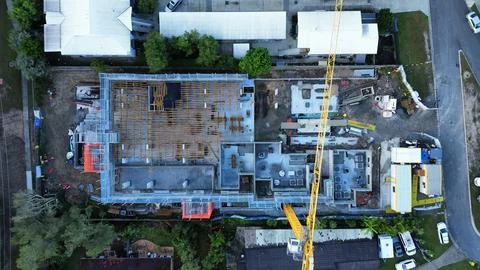 Active Urban Construction Site Stock Photos