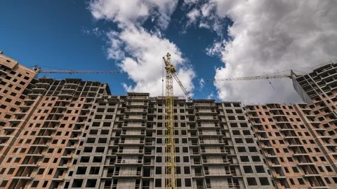 Active urbanization time lapse Stock Footage 123765963