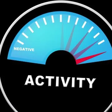 Active Versus Passive Guage Means Proactive Strategy 3d Illustration Illustrazione stock