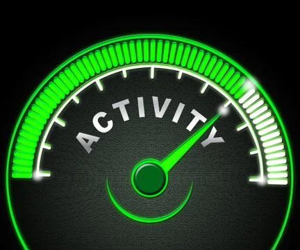 Active Versus Passive Guage Represents Proactive Strategy 3d Illustration Stockillustratie
