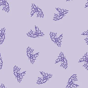 Active volcano lava line seamless pattern Stock Illustration