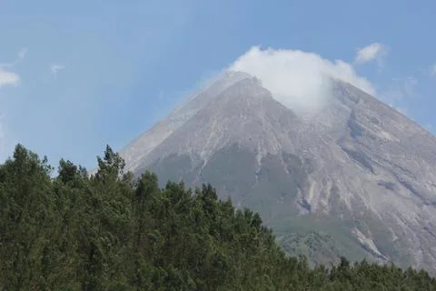 Active volcano Stock Photos