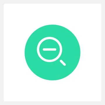 Active zoom minus button UI element template 스톡 일러스트