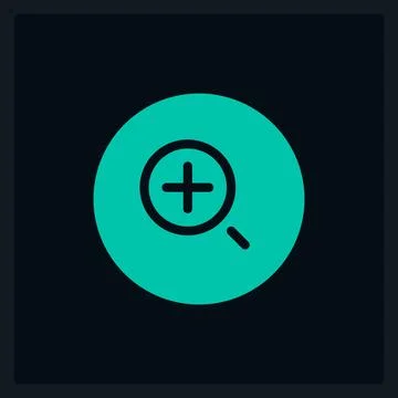 Active zoom more button UI element template Stock Illustration