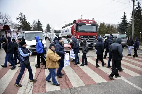 The activists protest against changes of the Tax Code., Lviv, Ukraine - 10 Jan 2 Stock-Fotos