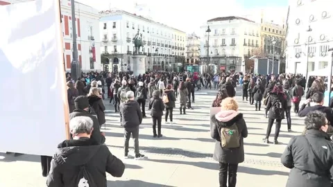 Activists protest in Madrid against aninal cruelty, Madrid, ES - 13 Dec 2025 Video stock 323535766