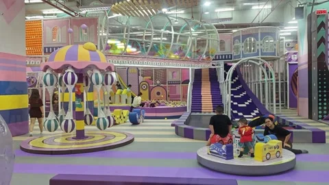 Activities inside a playground Stock Footage 286917869