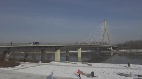 Activities on sunny winter day Stock Footage 148115064