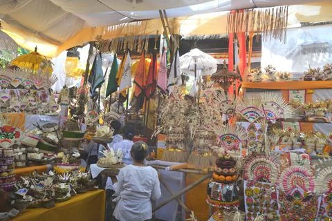 Activities at the temple Stock Photos