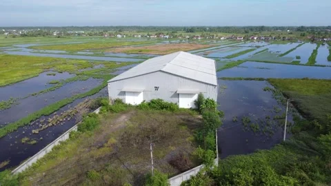 Activities in the warehouse area include loading industrial goods into tran.. 動画素材 312215562