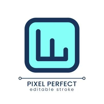 Activity analytics pixel perfect RGB color ui icon Stock Illustration