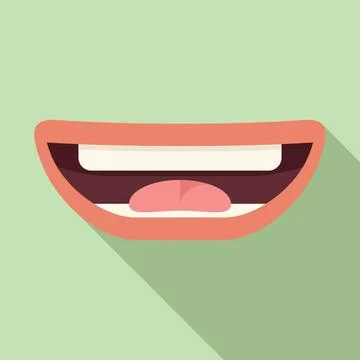 Activity articulation icon flat vector. Therapy diction Stock Illustration
