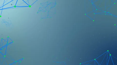 Activity of blue structures in different corners of the screen. Multicolored Stock Footage 87701162