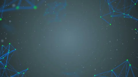 Activity of blue structures in different corners of the screen. Blue background Video stock 87701423