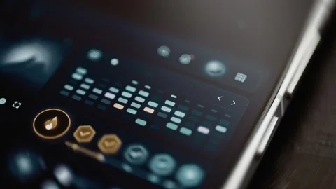 Activity cell grid uncovered above a flame and checkpoint badges Stock Footage 347587305