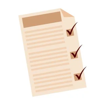 Activity checklist image Stock Illustration