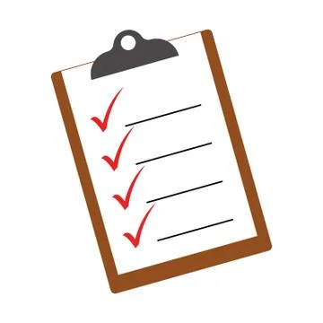 Activity checklist image Stock Illustration