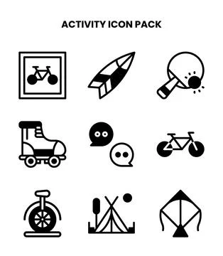 Activity DuoTone Graphics Icons Pack Ilustración de archivo