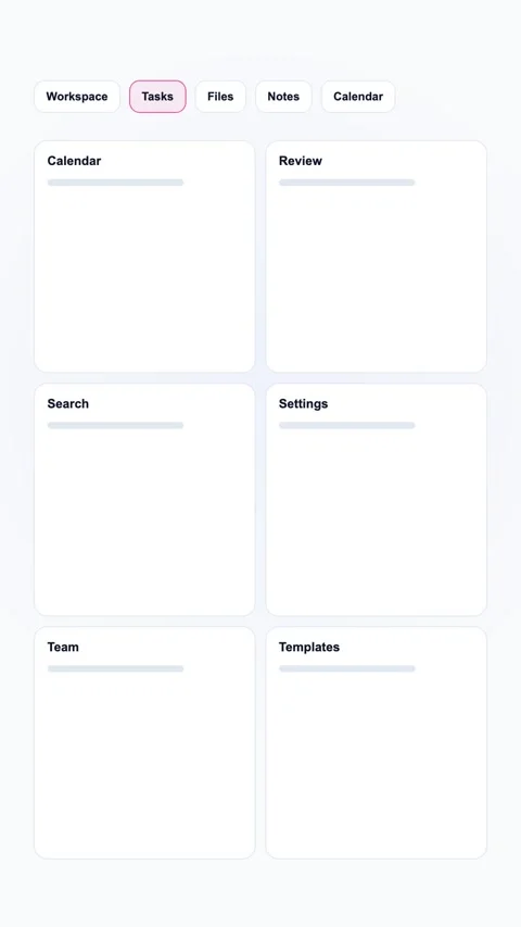 Activity Feed Workspace Generic SaaS Interface Vertical Animation Stock Footage 345154072