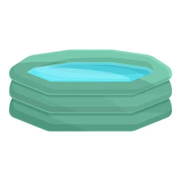 Activity inflatable pool icon cartoon . Float swim イラスト素材