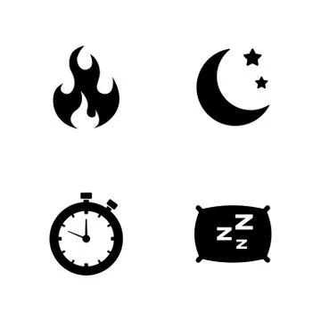 Activity life. Simple Related Vector Icons Stock Illustration