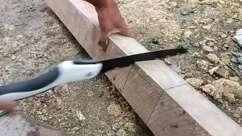 The activity of  sawing wood skillfully Stock Footage 298160273