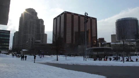 Activity in a snowy city 動画素材 51513673
