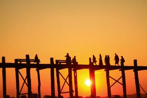 Activity in the sunset Stock Photos