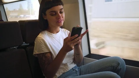 Activity in train Stock-Footage 80303145