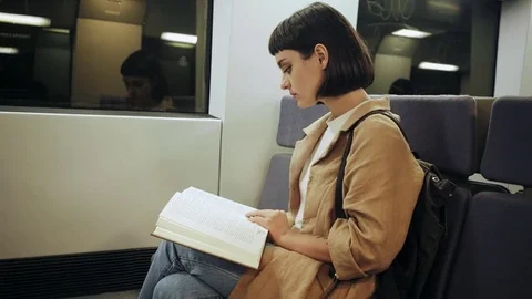 Activity in train Video stock 80303388