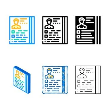 Actor casting color icon vector edition Stock Illustration