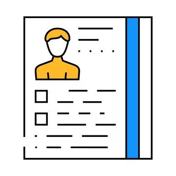 Actor casting icon color illustration Stock Illustration