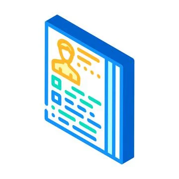 Actor casting isometric icon vector illustration Stock Illustration