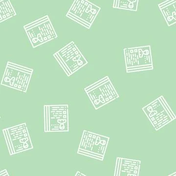 Actor casting line vector seamless pattern Stock Illustration