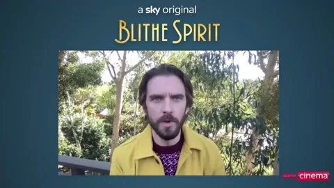 Actor Dan Stevens is interviewed for his role in movie 'Blithe Spirit' - 2021 Video stock 154322649
