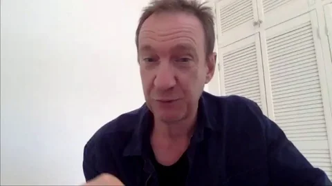 Actor David Thewlis is interviewed for his new film 'Guest of Honour' - 2020 Video stock 138569340