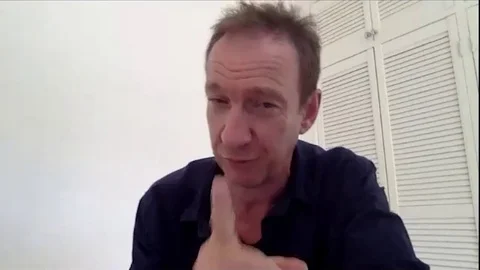 Actor David Thewlis is interviewed for his new film 'Guest of Honour' - 2020 Video stock 138569746