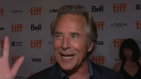 Actor Don Johnson attends the premiere of movie 'Knives Out' at 2019 TIFF Stock Footage 117644290