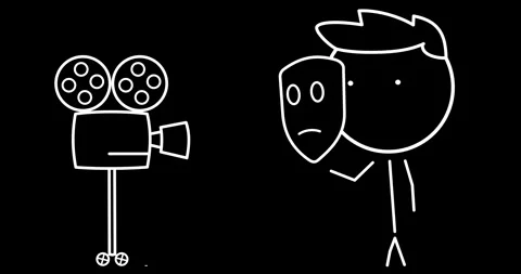 Actor in front of the camera Stock Footage 301783959