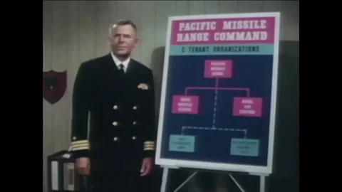 Actor Glenn Ford talks about the Naval Missile Center and a McDonnell Douglas Stock Footage 88553882