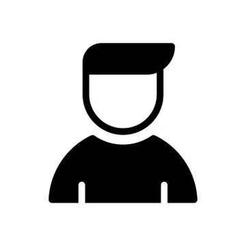 Actor glyph flat icon Stock Illustration