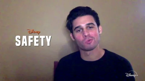 Actor Hunter Sansone is interviewed for the new Disneyplus film 'Safety' - 2020 Video stock 154336569