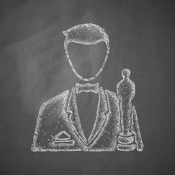 Actor icon Stock Illustration